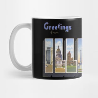 Greetings from Illinois Mug